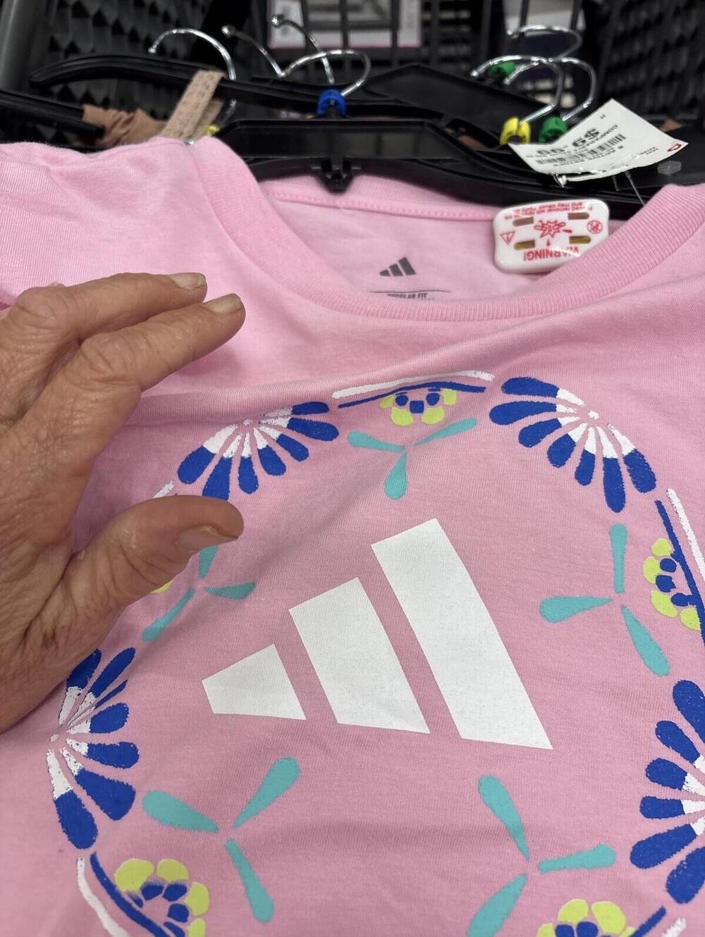 adidas Pink Graphic Logo T-Shirt with Tags - Picture 4 of 15